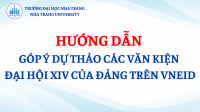 Hướng dẫn góp ý dự thảo các văn kiện đại hội XIV của Đảng trên VNEID